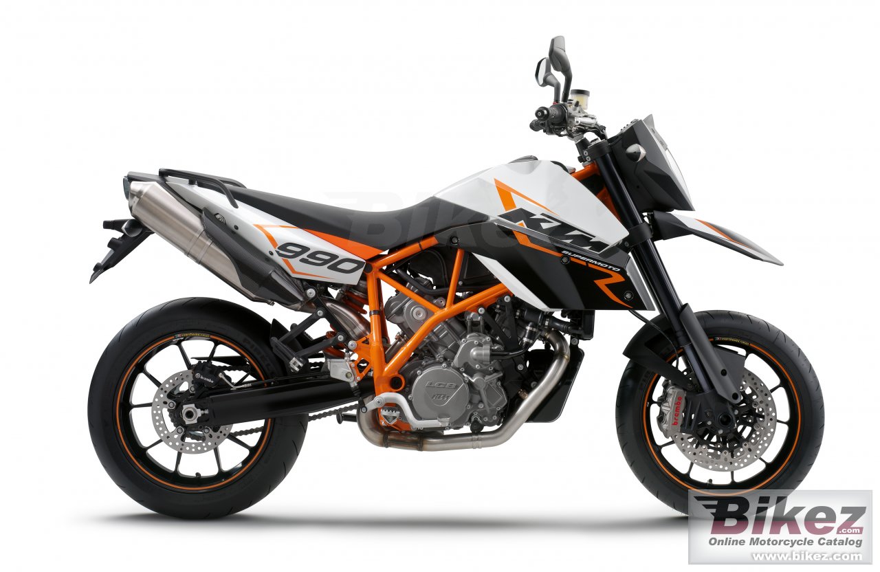 Big KTM 990 supermoto r picture and wallpaper from Bikez.com